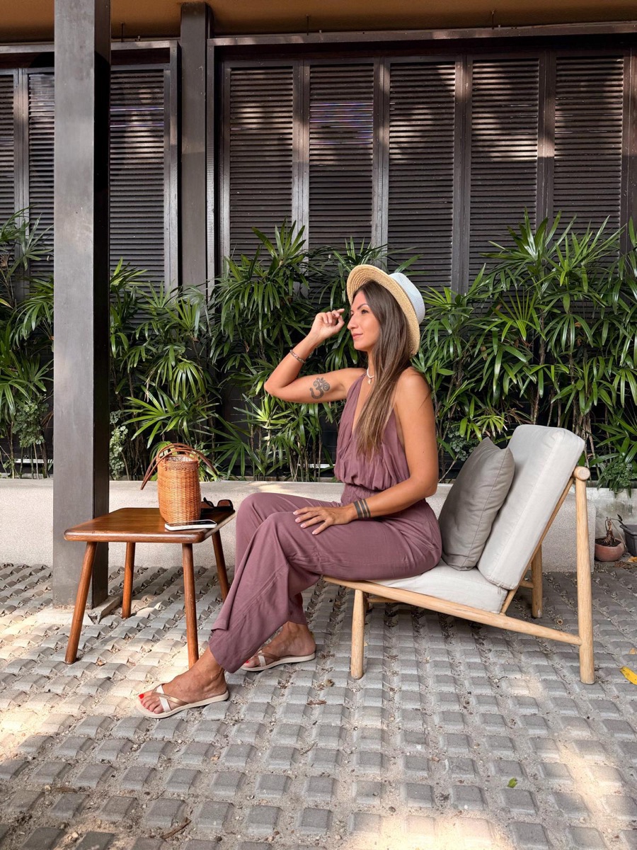 Mali on a tropical retreat terrace